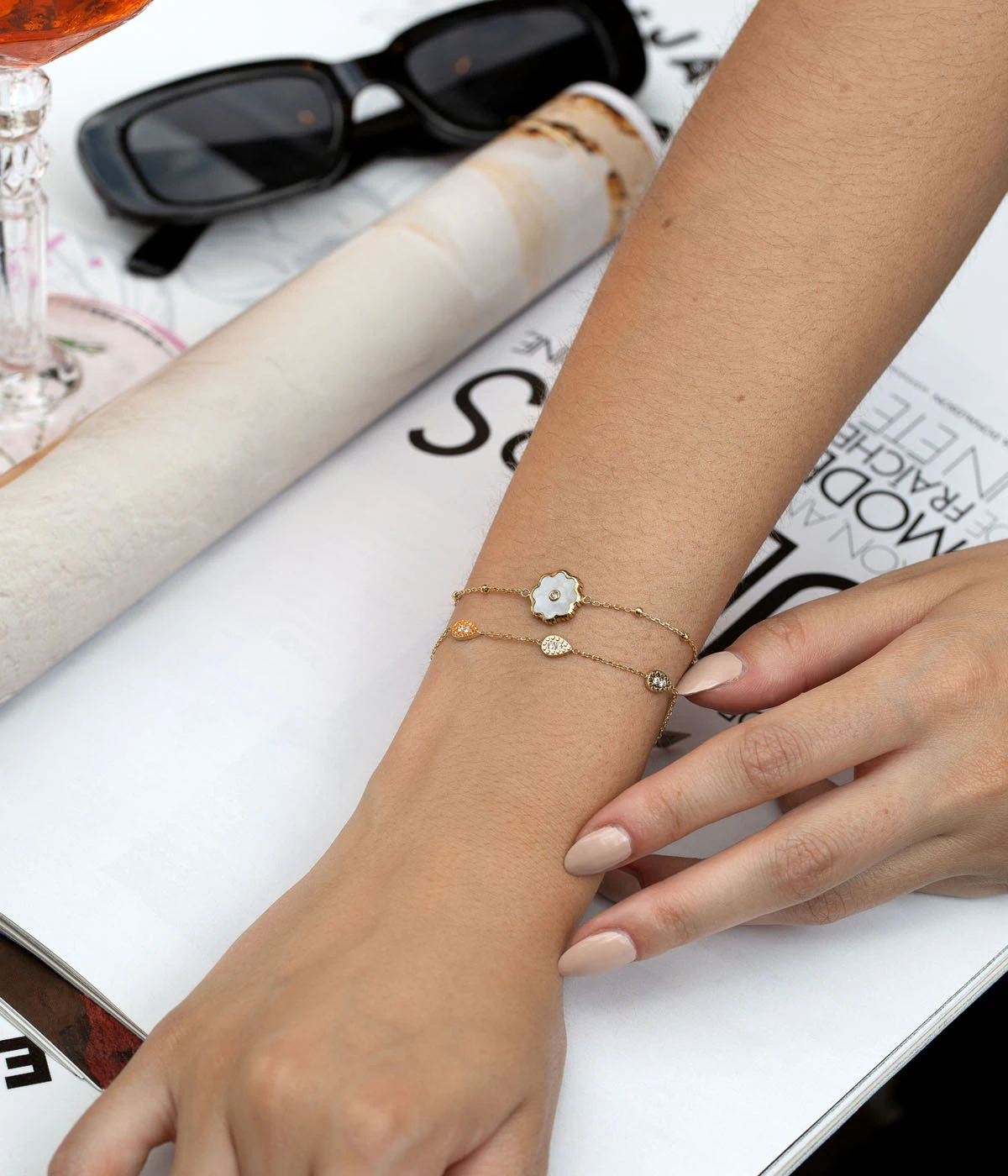 Bracelet Leyva (Acier DorĂ©) â Image 2