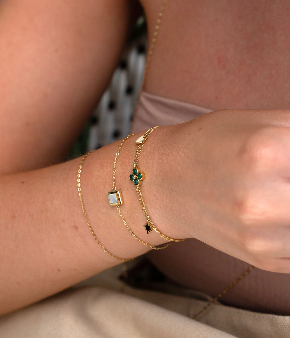 Bracelet Souki (Acier DorĂ©) â Image 2