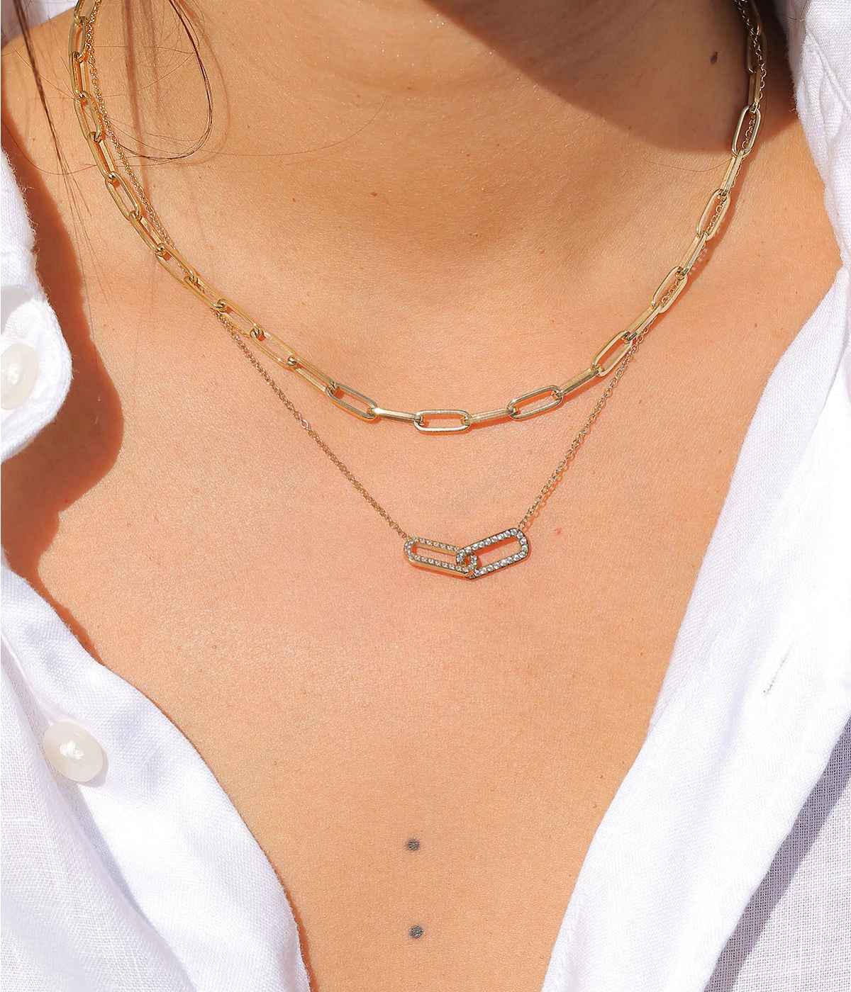 Collier Bobby (Acier DorĂ©) â Image 2