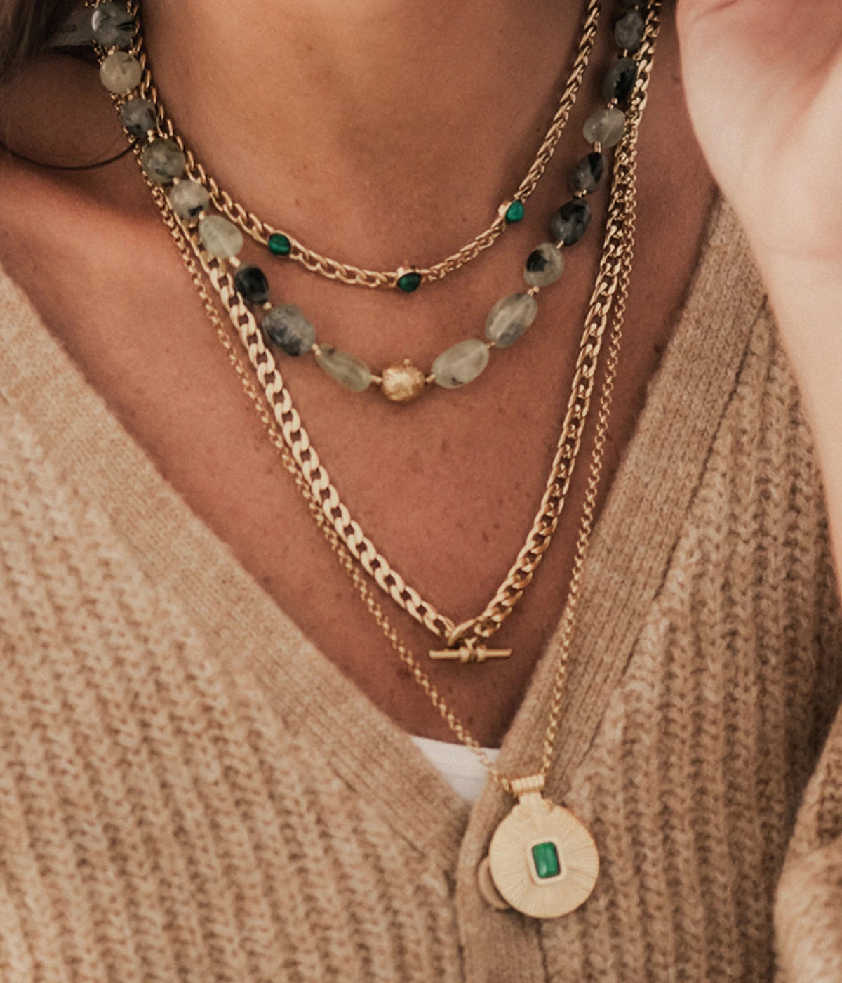 Collier Marina (Acier DorĂ©) â Image 2