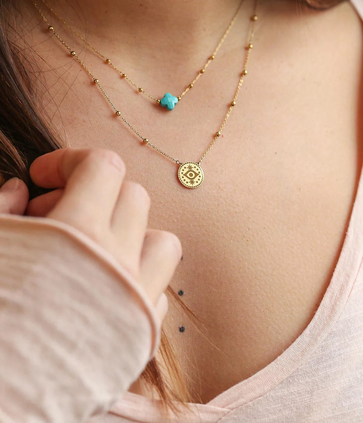 Collier Osiris (Acier DorĂ©) â Image 2