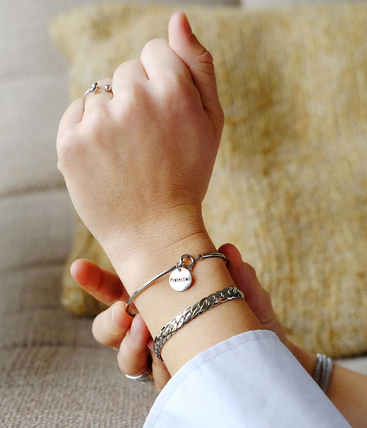 Bracelet Jonc Protect (Acier) â Image 2