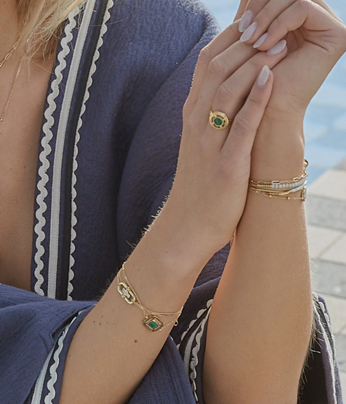 Bracelet Gasby (Acier DorĂ©) â Image 2