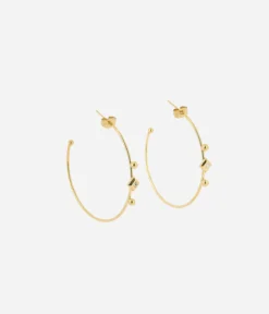 Boucles D'oreilles Palerme (Acier Doré)