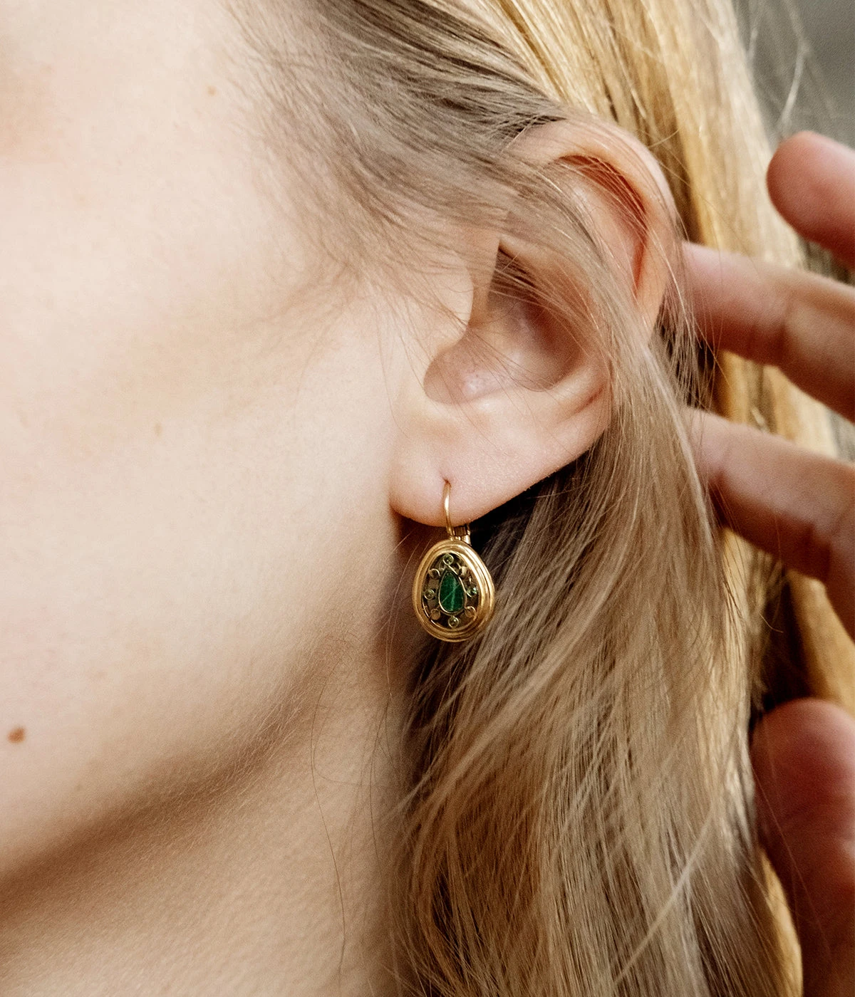 Boucles D'oreilles Florentine (Acier DorĂ©) â Image 3