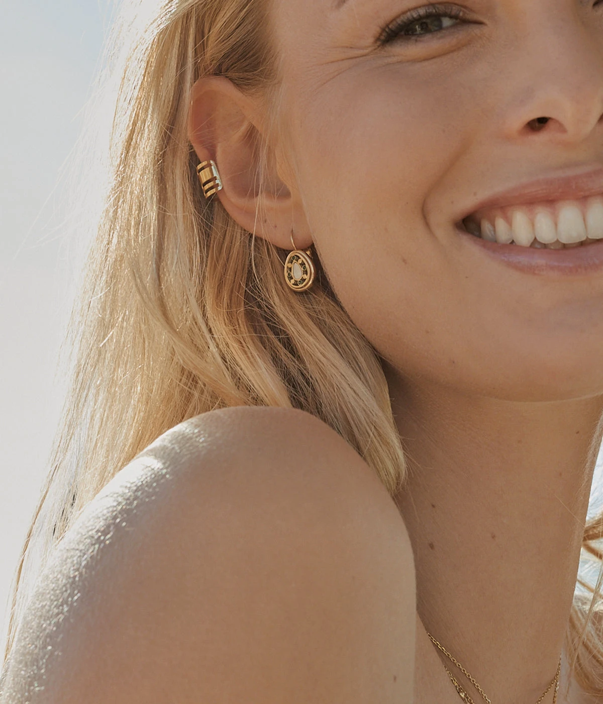 Boucles D'oreilles Florentine (Acier DorĂ©) â Image 2