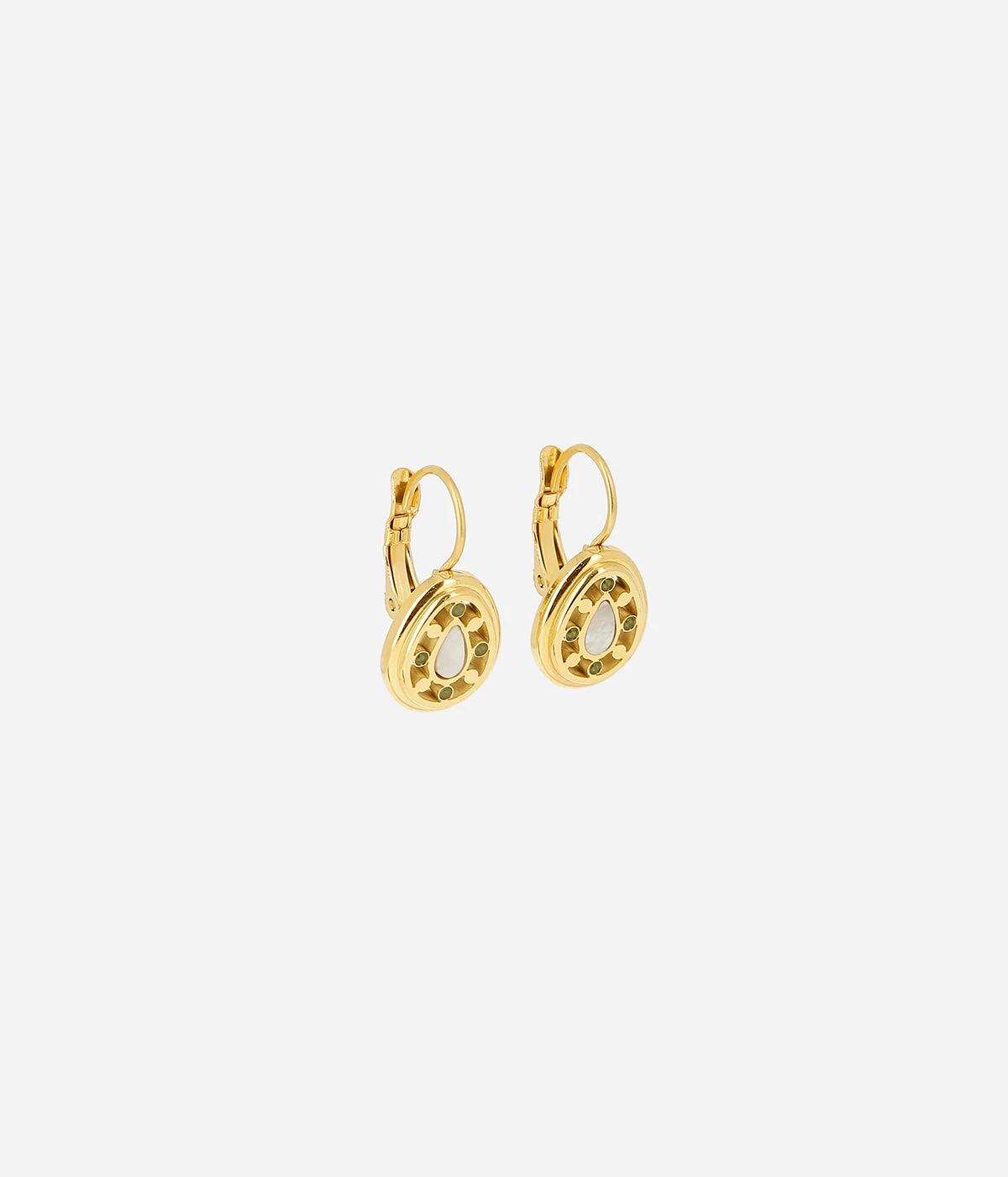 Boucles D'oreilles Florentine (Acier Doré)