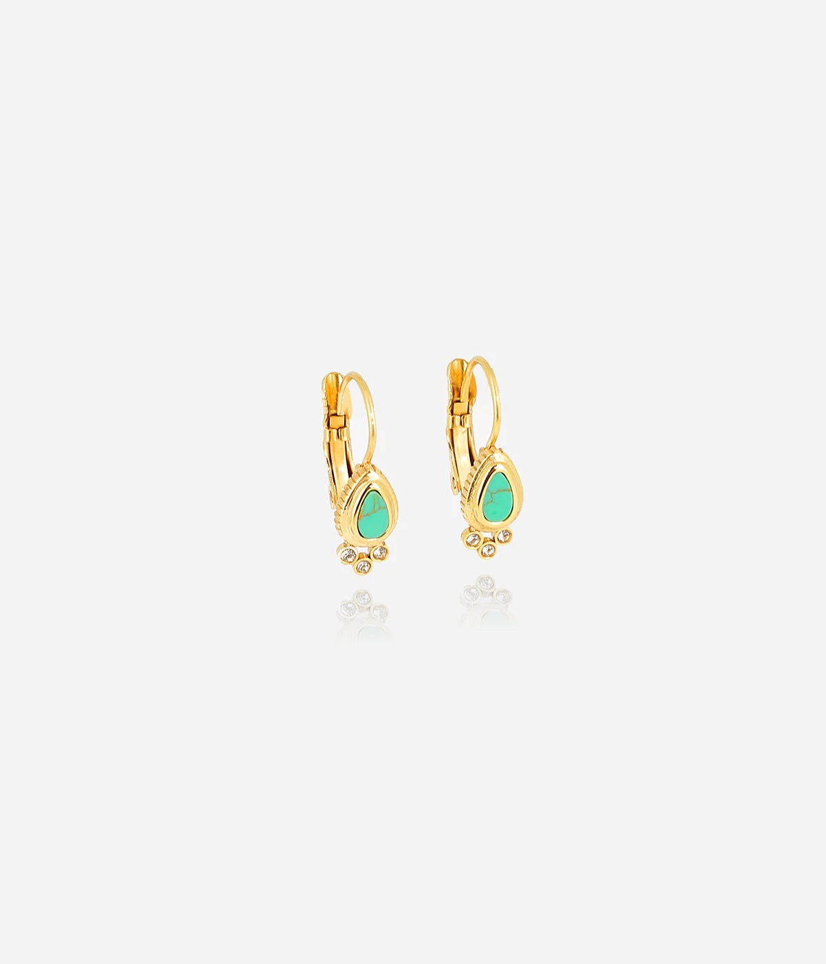 Boucles D'oreilles Cruz (Acier Doré)