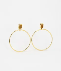 Boucles D'oreilles Omonia (Acier Doré)