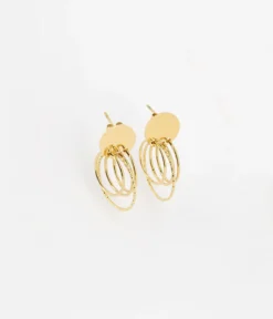 Boucles D'oreilles Oaken (Acier Doré)
