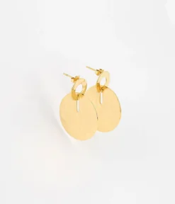 Boucles D'oreilles Elyne (Acier Doré)