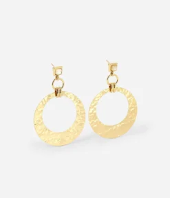 Boucles D'oreilles Sia (Acier Doré)