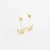 Boucles D'oreilles Mariposa (Acier Doré)
