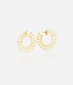 Boucles D'oreilles Andore (Acier Doré)