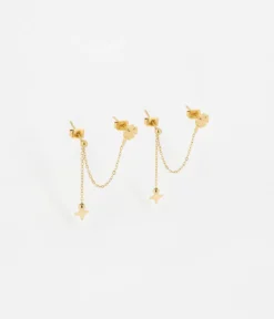 Boucles D'oreilles Doon (Acier Doré)