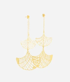 Boucles D'oreilles Idylle (Acier Doré)