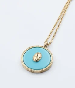 Sautoir Khepri (Acier Doré)