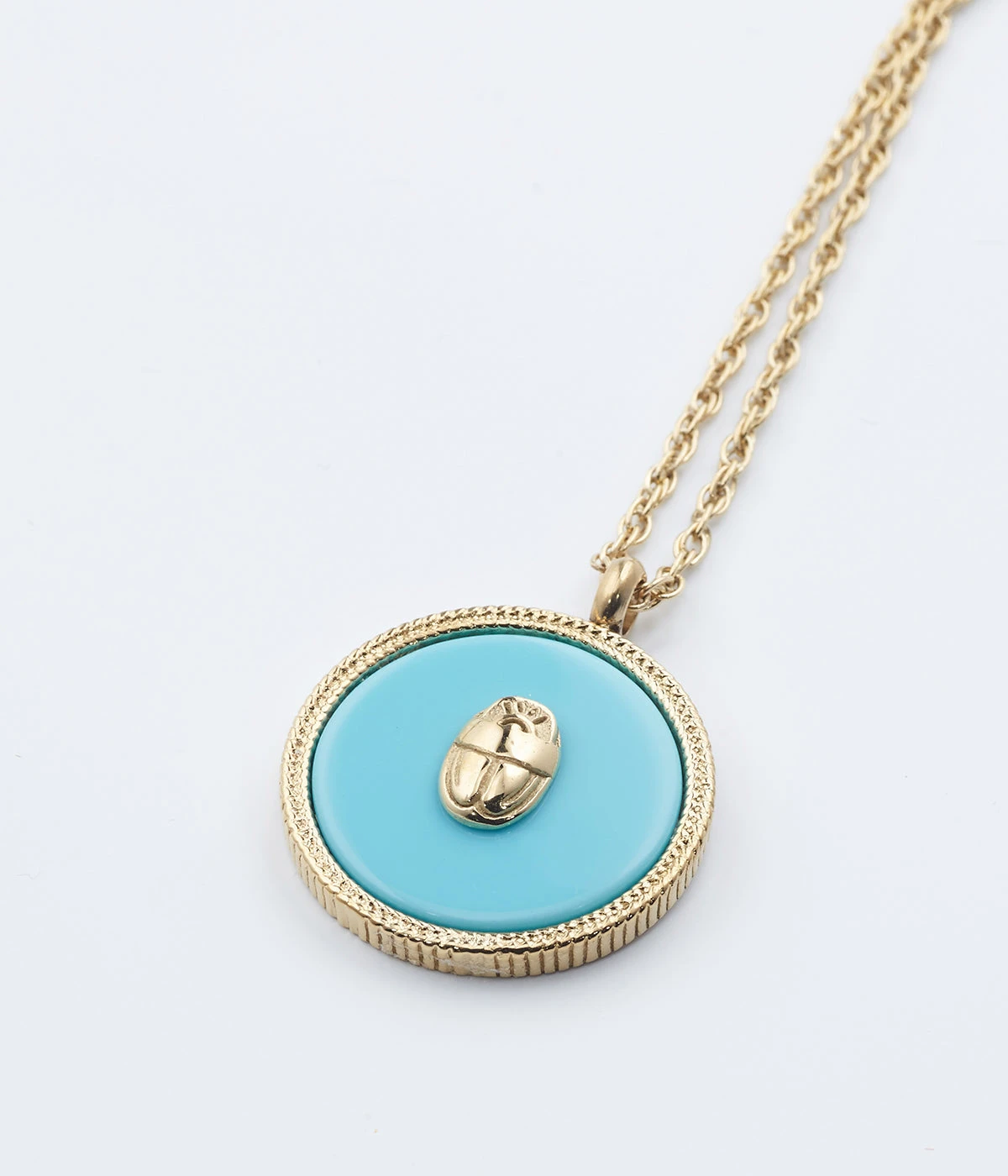 Sautoir Khepri (Acier Doré)