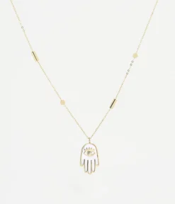 Sautoir Hand (Acier Doré)