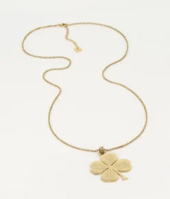 Sautoir Trifoglio (Acier Doré)