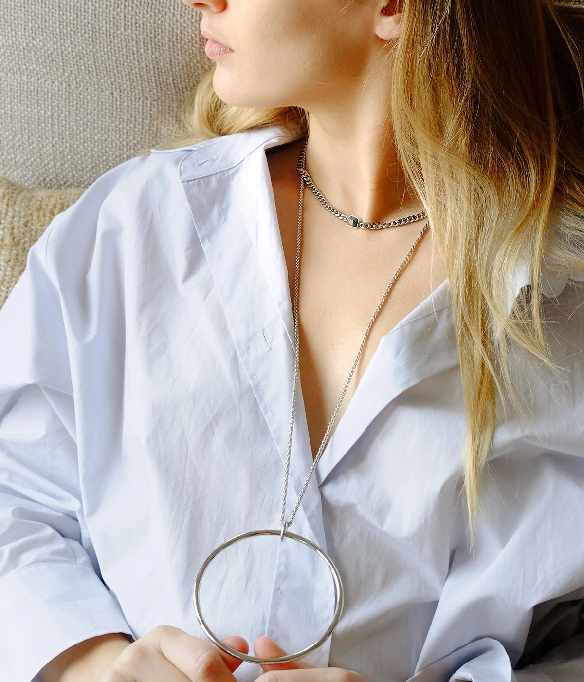 Sautoir GalbĂ© (Acier) â Image 2