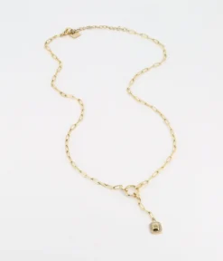 Collier Long Baleria (Acier Doré)
