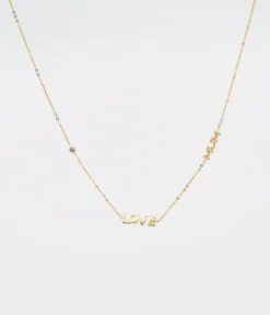 Collier Love Mum (Acier Doré)