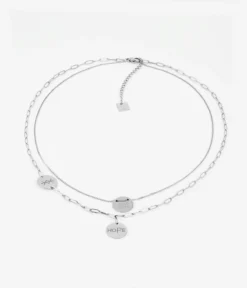 Collier Multi Charm Hope (Acier)