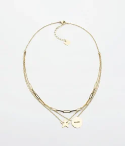 Collier Star (Acier Doré)