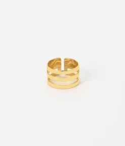 Bague Viseu (Acier Doré)