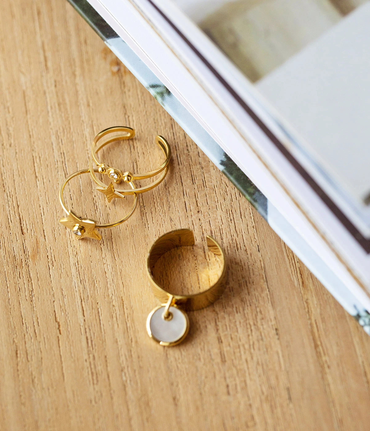 Bague Venus (Acier DorĂ©) â Image 5