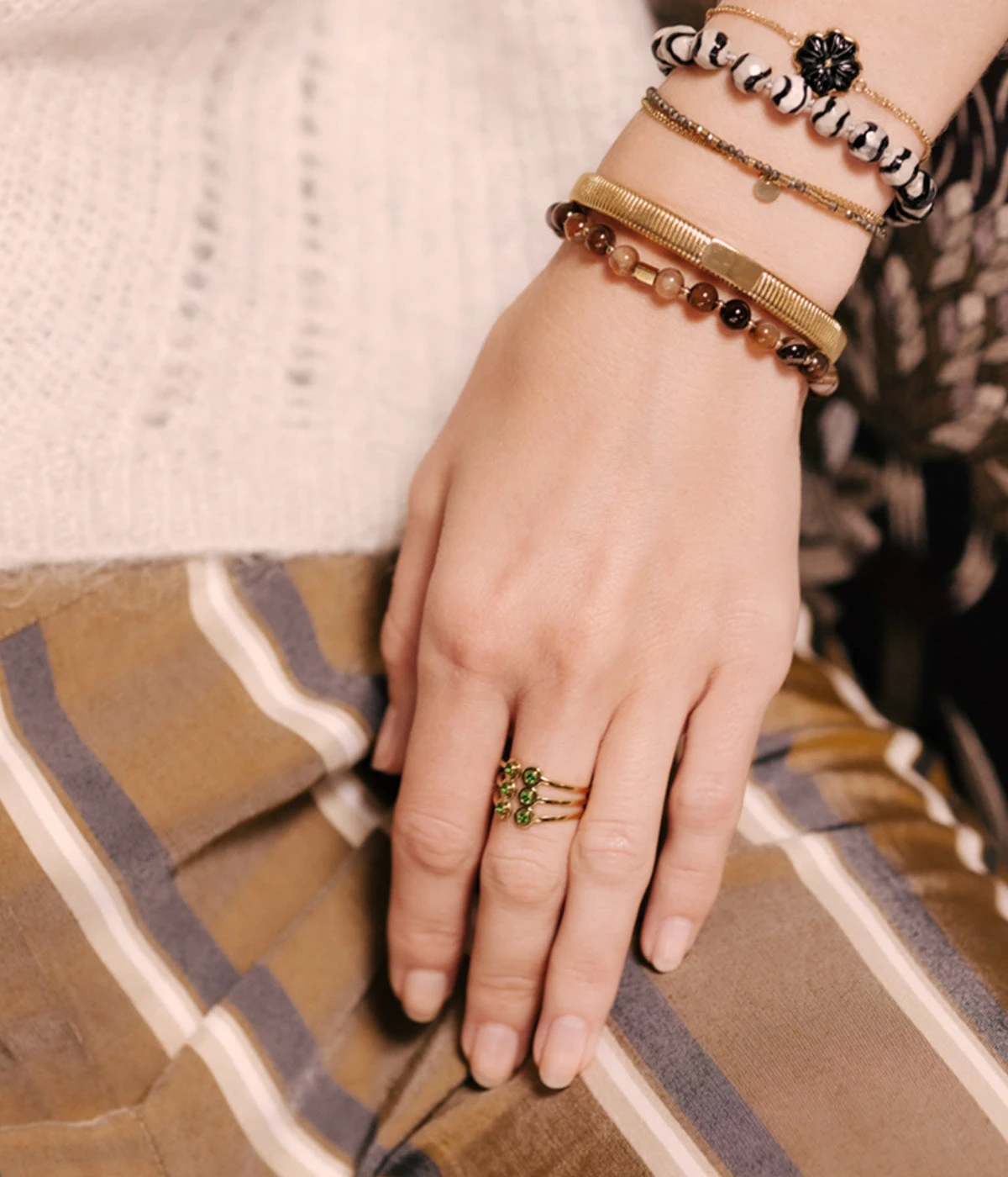 Bague Riverton (Acier DorĂ©) â Image 4