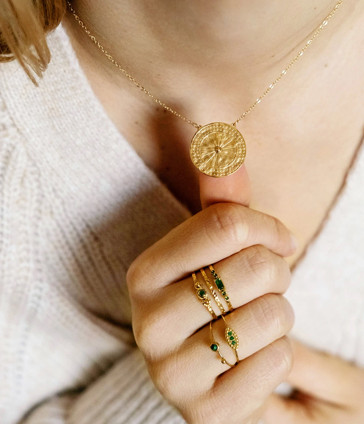 Bague Posy (Acier DorĂ©) â Image 2