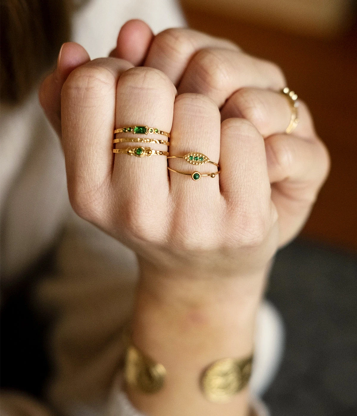 Bague Posy (Acier DorĂ©) â Image 3