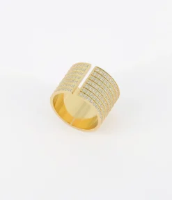 Bague Rockefeller (Acier Doré)