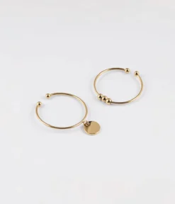 Bague Atomium (Acier Doré)