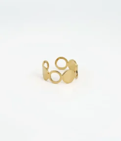 Bague Cercle (Acier Doré)