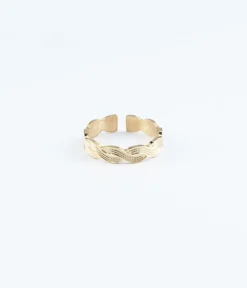 Bague Kheops (Acier Doré)