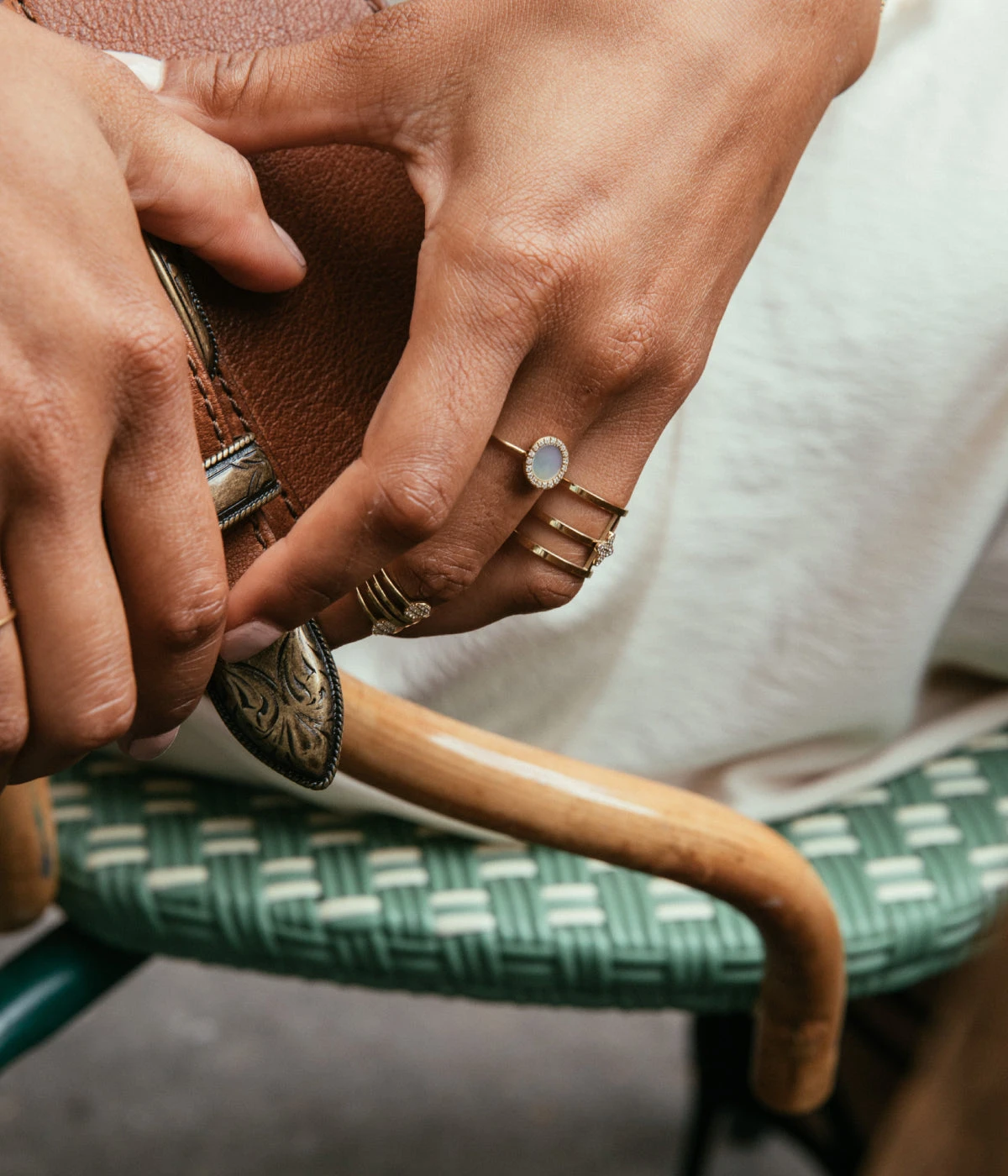 Bague Linda (Acier DorĂ©) â Image 4