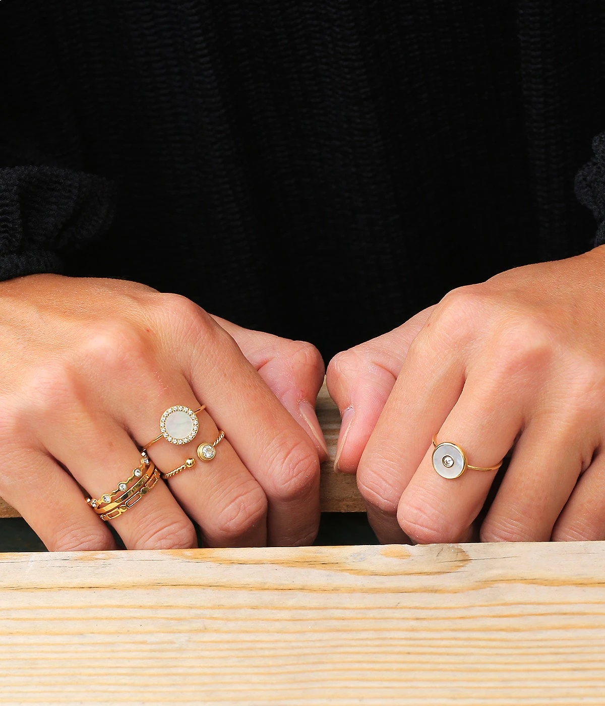 Bague Linda (Acier DorĂ©) â Image 2