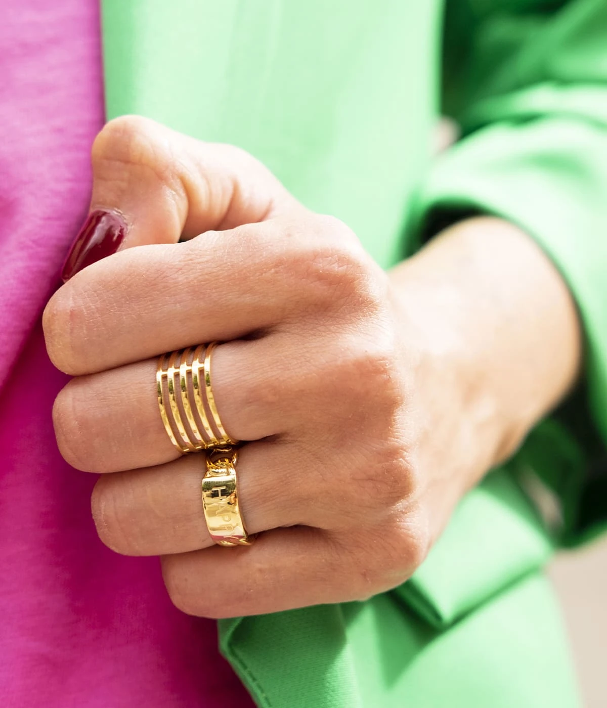 Bague Mando (Acier DorĂ©) â Image 2