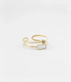 Bague Screen (Acier Doré)