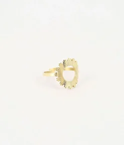 Bague Soleil (Acier Doré)