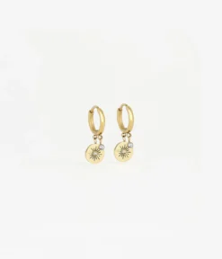 Boucles D'oreilles Ariel (Acier Doré)