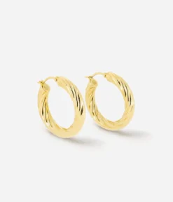 Boucles D'oreilles Aya (Acier Doré)