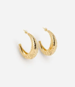 Boucles D’oreilles Carlos (Acier Doré)