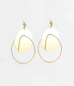 Boucles D’oreilles Damian (Acier Doré)