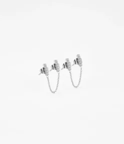 Boucles D'oreilles Double Allen (Acier)