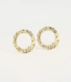 Boucles D'oreilles Gate (Acier Doré)