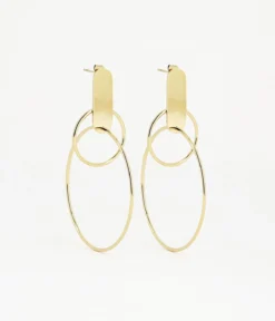 Boucles D'oreilles Georgiana (Acier Doré)